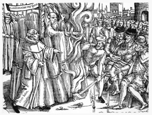 Cranmer burnt 1556