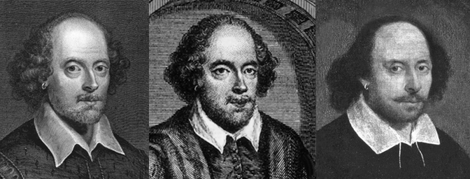 Vertues two images of Shakespeare with a collar compared with the Chandos.